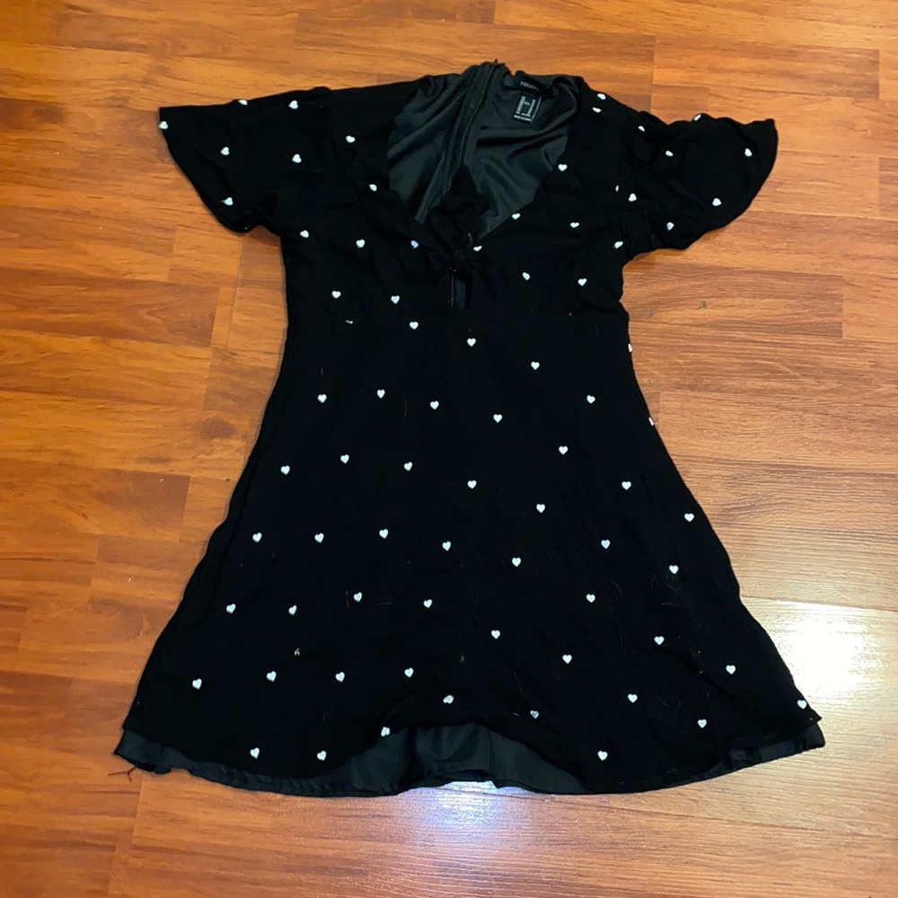 Forever 21 Skater Heart Pattern Dress